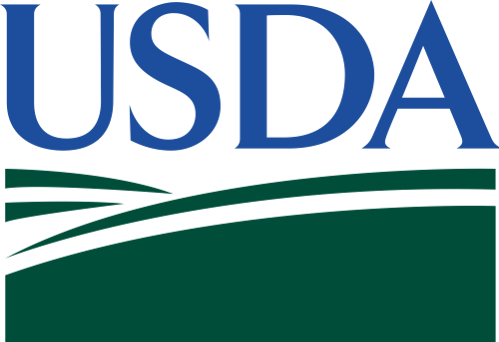 Logo for USDA. Links to their homepage.