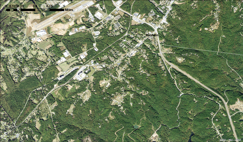 2019 aerial photo - NAIP - Baldwin GA - zoom