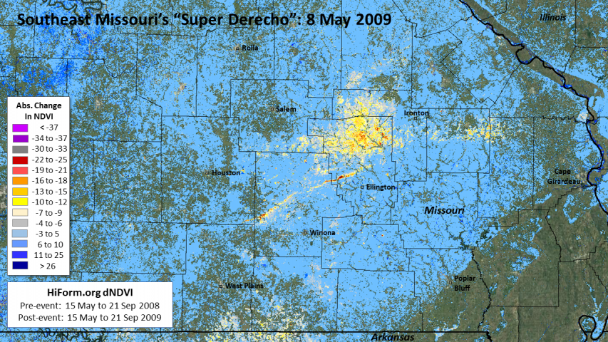 2009 Southeastern Missouri Super-derecho | hiform.nemac.org