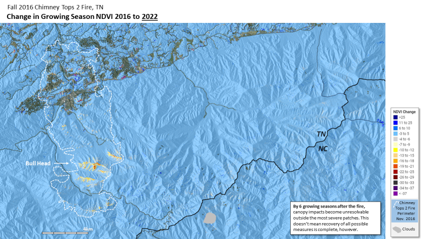 Fire recovery for Great Smoky Mountains National Park, TN