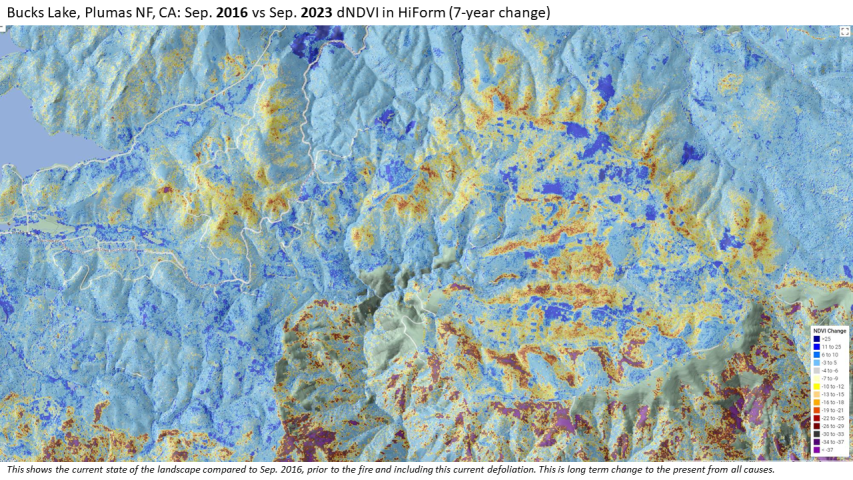 Long term Douglas-fir Tussock Moth defoliation and wildfire effects in the Plumas National Forest, California