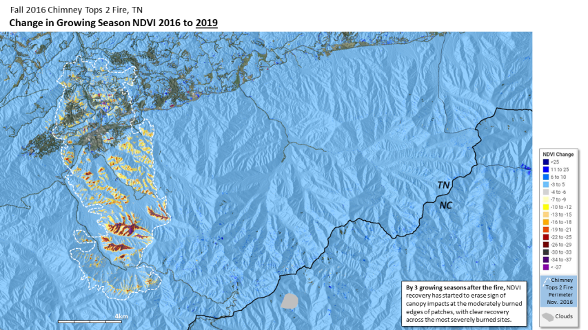 Fire recovery for Great Smoky Mountains National Park, TN