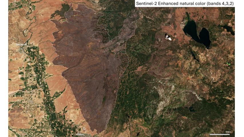 2024 Park Fire in true color