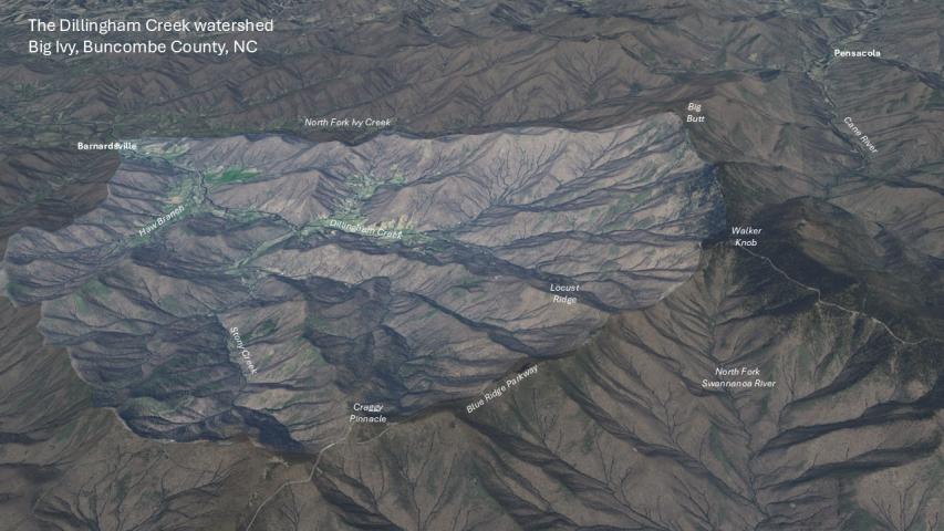 Hurricane Helene damage in the Southern Appalachians - Big Ivy