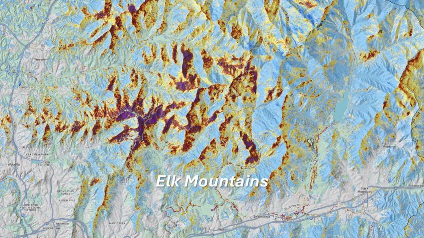 Hurricane Helene damage in the Southern Appalachians - Elk Mountains